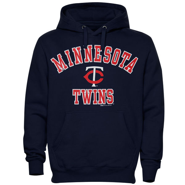 Men Minnesota Twins Stitches Fastball Fleece Pullover Hoodie Navy Blue->atlanta braves->MLB Jersey